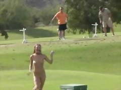 Redhead ashley gracie flashing nude at public golf course
