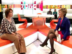 Belgian Television hostess wonderfull legs