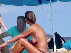 French puffy holiday topless incredible Ibiza