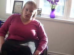 Pretty lady in wheelchair