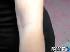 PropertySex - Spanish babe fucks American at flat showing