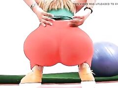 Big Perfect BUTT Latina In Spandex Deep Cameltoe Huge Boobs