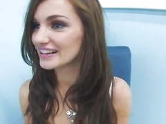 Tiny Thin Beautiful Babe Fuck a Giant Cock