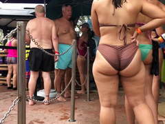 Big ass on the beach