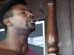 Nipple pierced white beauty in stockings receives anal