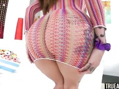 TRUE ANUS Vanessa Vega's deep asshole ride and cream pie