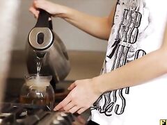 Sizzling stove and even hotter anal