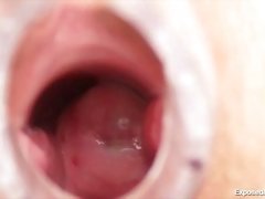 Filthy nurse pussy spreading and masturbation