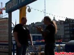 Dutch hooker doggystyled then tastes cum