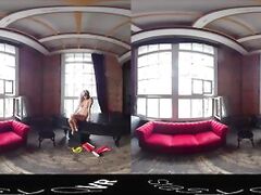 StasyQVR - 180 VR Porn Video Boots 'n Blondes with MarbellaQ