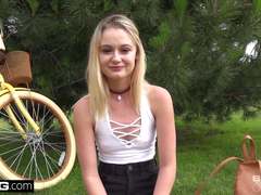 Kenzie Kai flashing her tiny tits in public