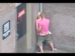People having sex on the street (The Netherlands).