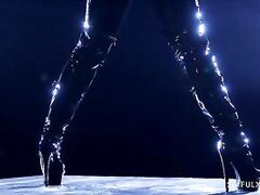 Full-Body Latex FemDom MILF Drains Deez Nuts