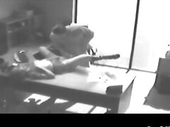 Office slut bangs the boss on secret sex tape
