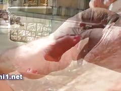 Foootjob and cum on a pool party by naomi1