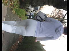 Round juicy Romanian ass eatin up joggers