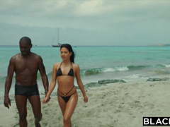 BLACKED Hot Spanish Model Hooks Up With BBC On Spring Break