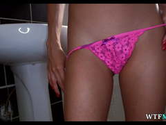 Tight little pussy on Latina Maid