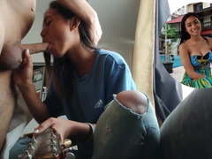 Cute cambodian side chick no.2 smoking my pipe