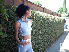 Exotic teen babe Jada Doll gets her holes used up by date