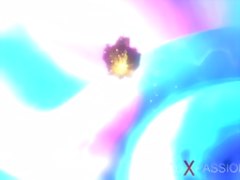 Female alien gets fucked hard by sci fi explorer in spacesuit on exoplanet