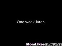 Beautiful blonde mom raffled her pussy for BBC giving him surprise fucking