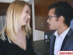 Polish girlfriend fucks bfs boss to get her man a promotion